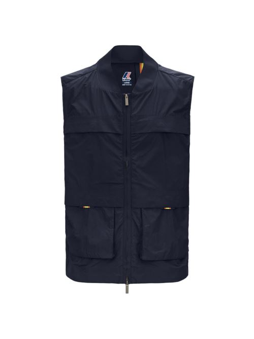 gilet uomo nylon blu K-WAY | K7127VWK89